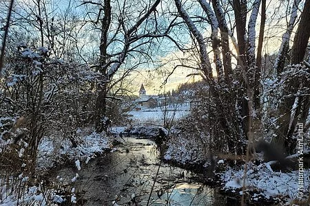 Winterliche Landschaft im Altmühltal