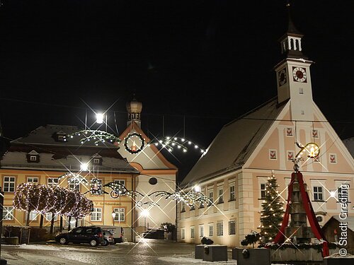 Weihnachtsbeleuchtung Stadt Greding